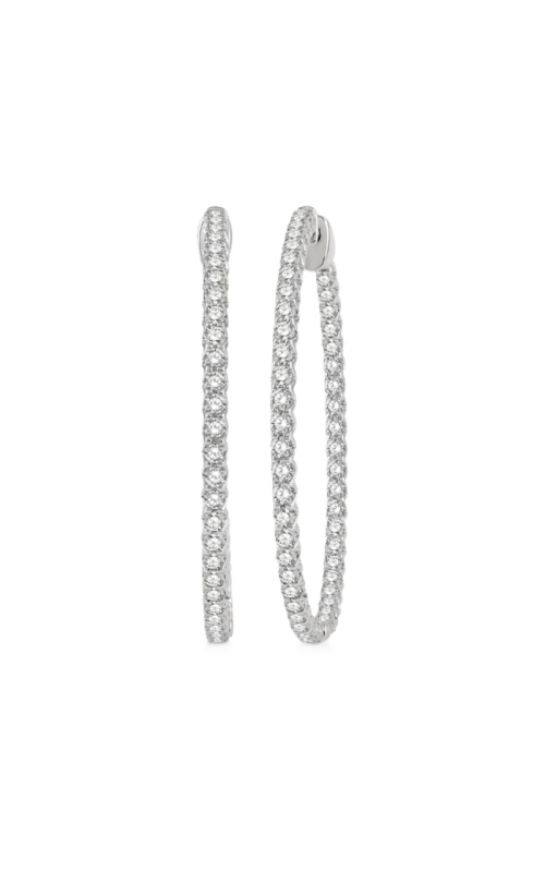 3.00cttw Diamond In-Out Hoop Earrings
