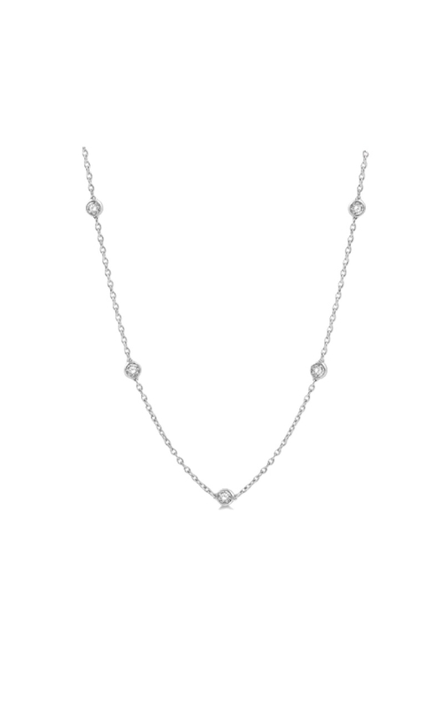 Diamond Bezel Station Necklace 2.00cttw