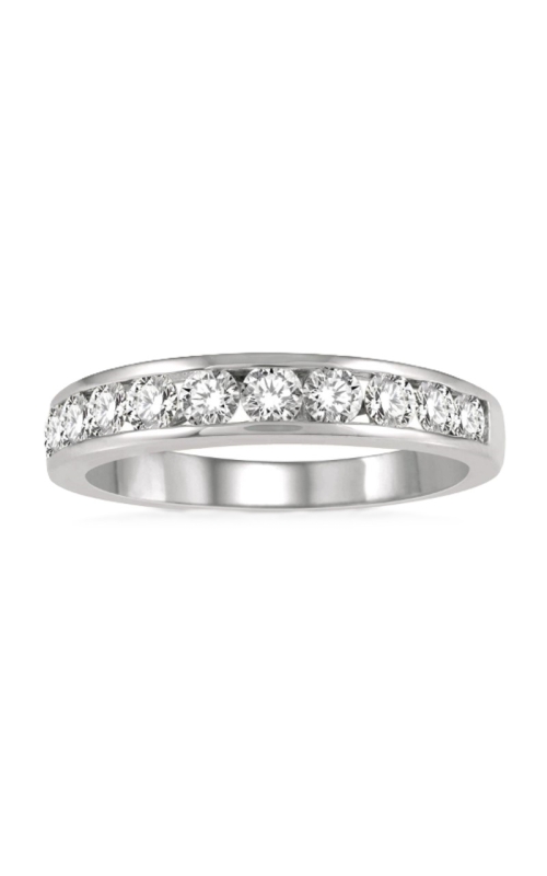 14k White Gold Diamond Band