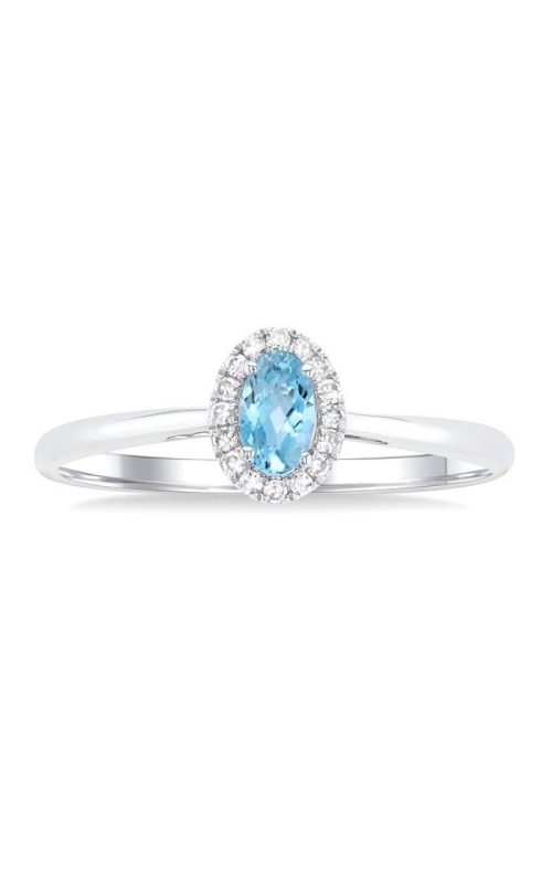 Aqua and Diamond Ring