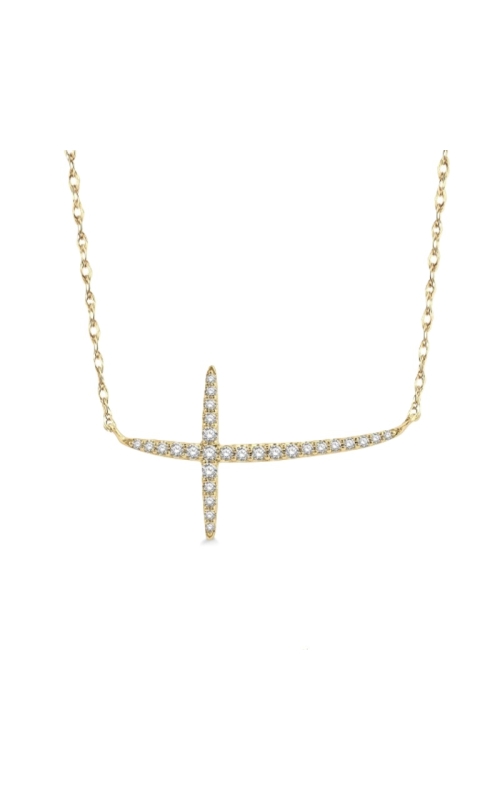 Sideway Cross Diamond Necklace