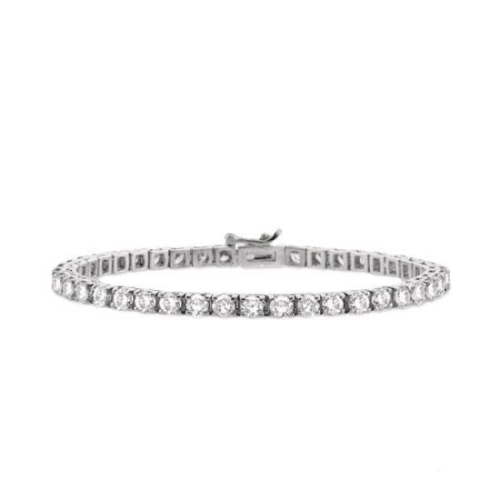 14k White Gold 10.00cttw  Diamond Tennis Bracelet