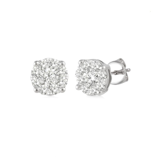 1/6cttw Diamond Stud Earrings