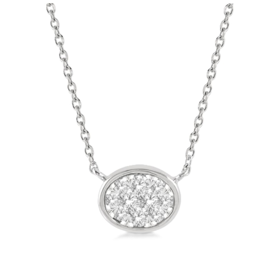 Diamond Cluster Necklace