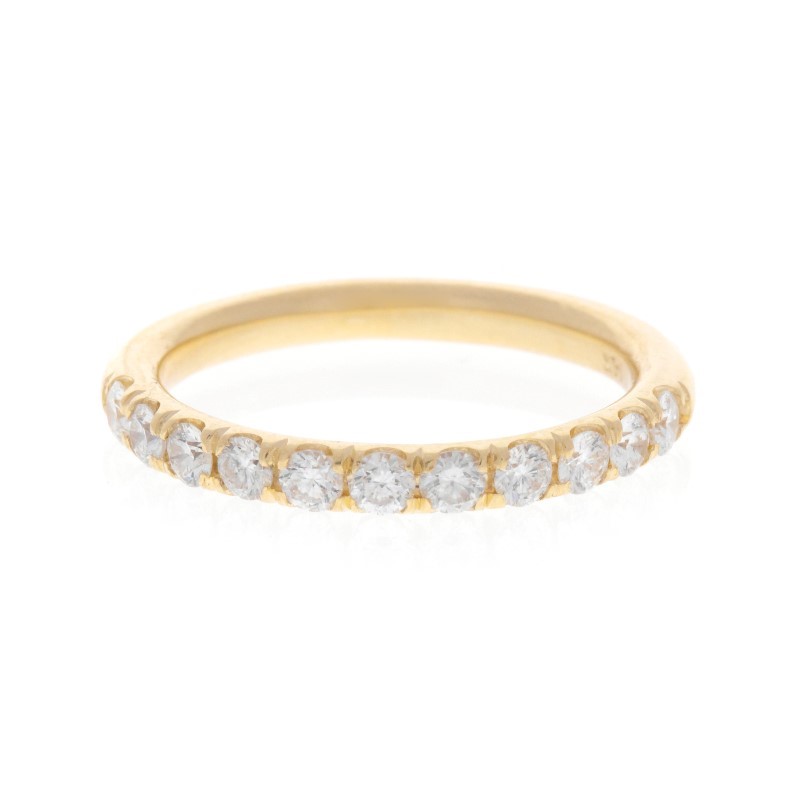 14K White Gold Diamond Wedding Band