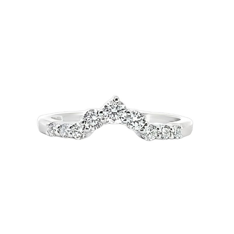 Cuved Diamond Wedding Band