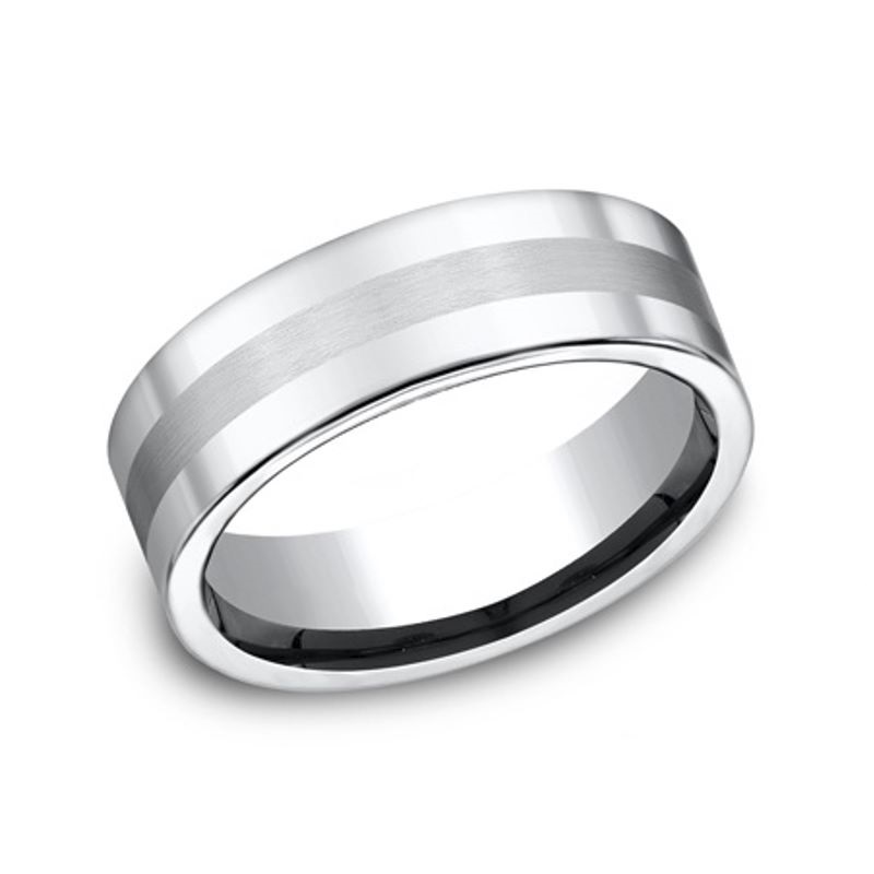 White Cobalt 7.5mm Wedding Band White Cobalt 7.5mm Wedding Band
