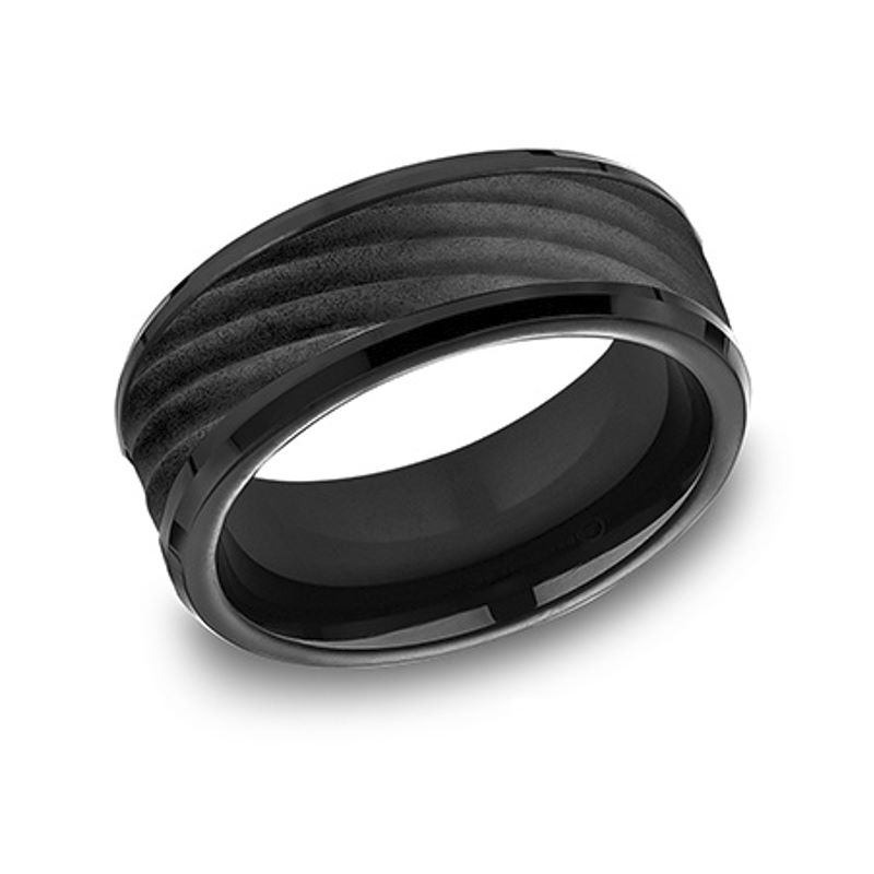 8mm Black Titanium Mens Wedding Band 8mm Black Titanium Mens Wedding Band