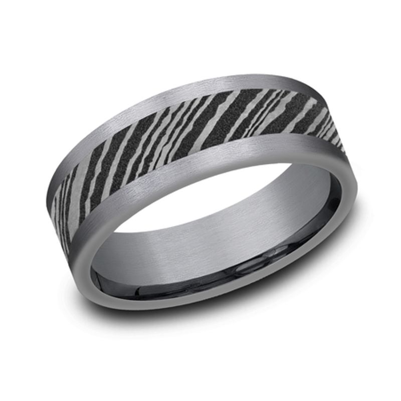 Grey Tantalum 8mm Wedding Band Grey Tantalum 8mm Wedding Band