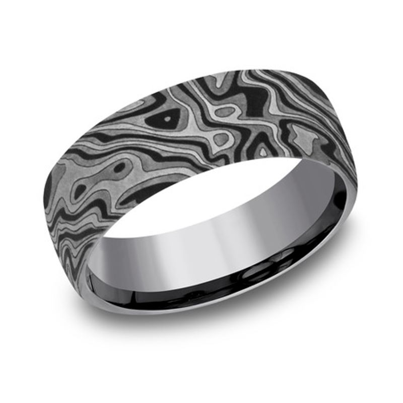 Grey Tantalum 7.5mm Wedding Band Grey Tantalum 7.5mm Wedding Band