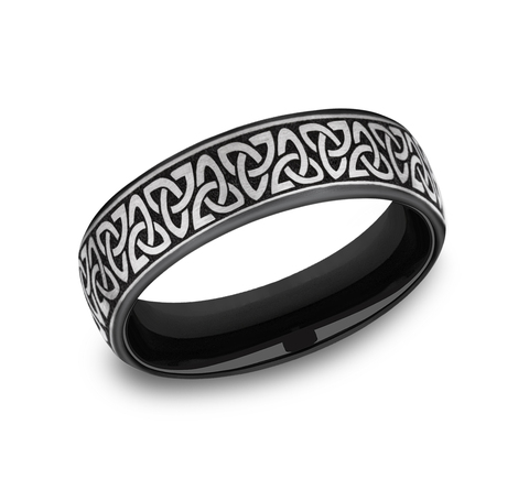 Black Titanium 6.5mm Wedding Band