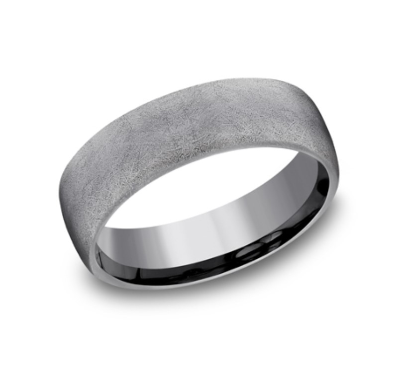 Dark Grey 6.5mm Tantalum Wedding Band Dark Grey 6.5mm Tantalum Wedding Band