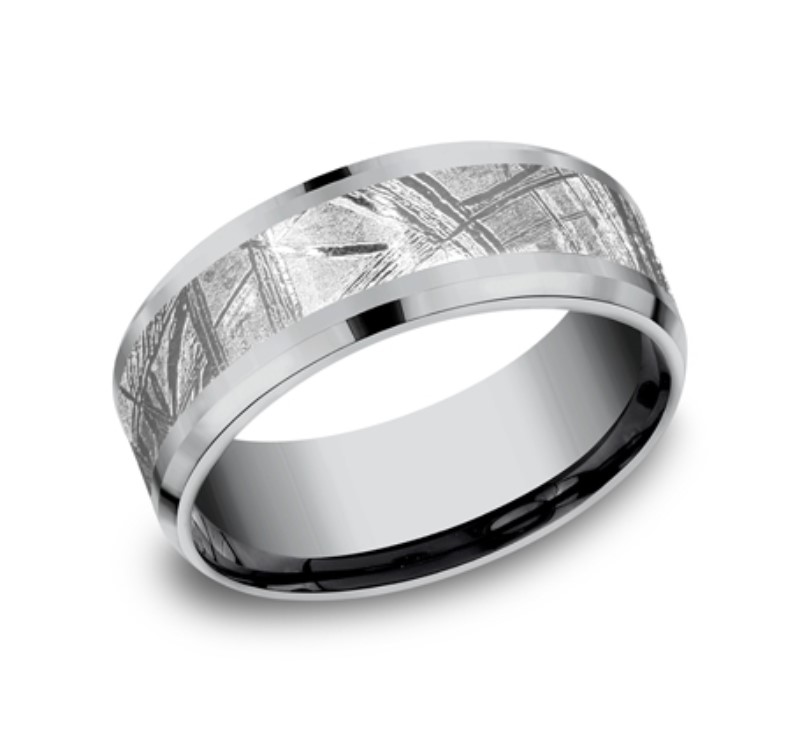 Grey Tantalum 8mm Wedding Band Grey Tantalum 8mm Wedding Band