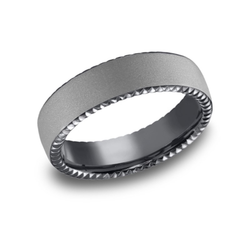 Tantalum Benchmark Wedding Band Tantalum Benchmark Wedding Band
