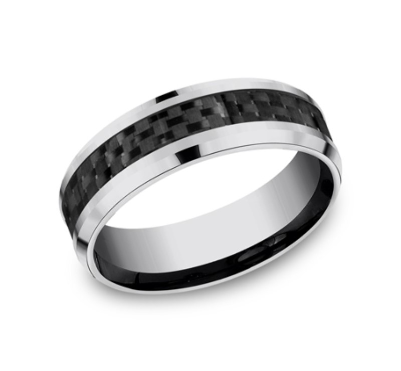 Grey Tungsten 7mm Wedding Band Grey Tungsten 7mm Wedding Band