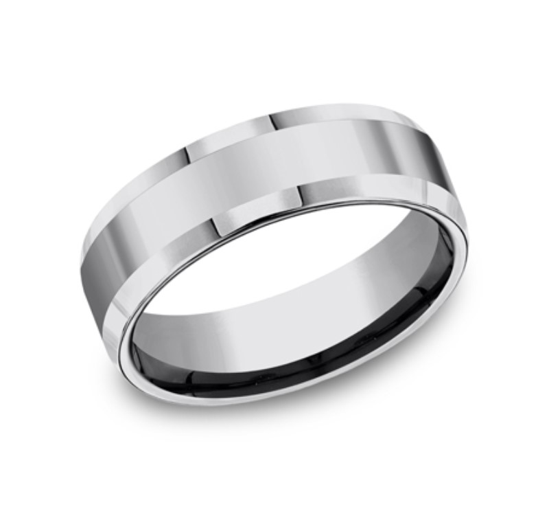 Grey Tungsten 7mm Wedding Band Grey Tungsten 7mm Wedding Band