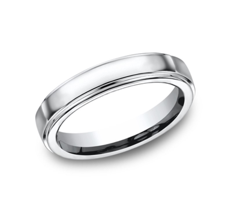 Light Grey Cobalt 5mm Wedding Band Light Grey Cobalt 5mm Wedding Band