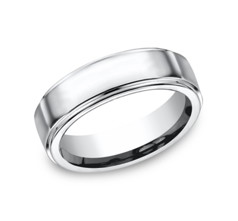Light Grey Cobalt 7mm Wedding Band Light Grey Cobalt 7mm Wedding Band