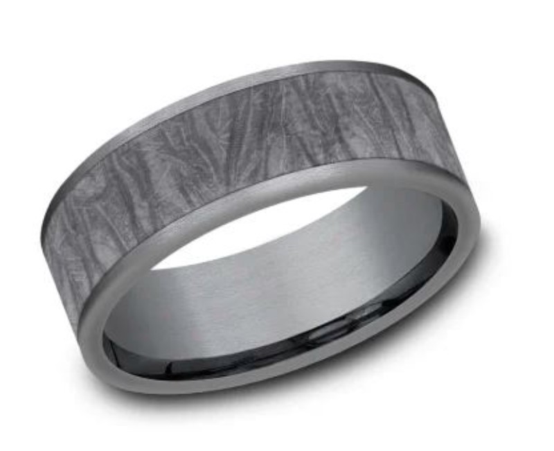 Tantalum Grey Men's Wedding Band CF847635GTA Tantalum Grey Men's Wedding Band CF847635GTA