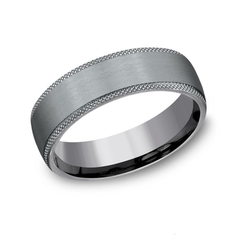 Grey Tantalum 6.5mm Wedding Band Grey Tantalum 6.5mm Wedding Band
