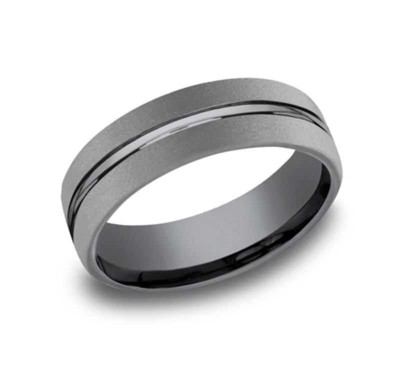 Dark Grey 6.5mm Tantalum Wedding Band Size 10.5 Dark Grey 6.5mm Tantalum Wedding Band Size 10.5