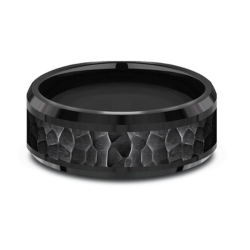 Black Titanium 8mm Wedding Band thumbnail 2