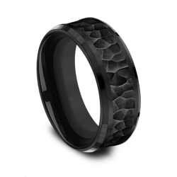 Black Titanium 8mm Wedding Band thumbnail 3