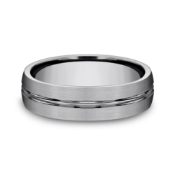 Grey Tungsten 6mm Wedding Band thumbnail 3