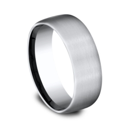 Light Grey Cobalt 7.5mm Wedding Band thumbnail 2