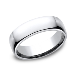Light Grey 6.5mm Cobalt Wedding Band thumbnail 1