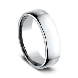 Light Grey 6.5mm Cobalt Wedding Band thumbnail 2