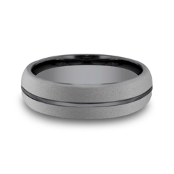 Dark Grey 6.5mm Tantalum Wedding Band Size 10.5 thumbnail 3