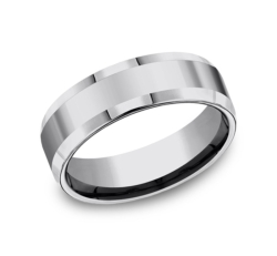 Grey Tungsten 7mm Wedding Band