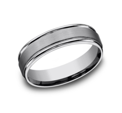 Grey Tungsten 6mm Wedding Band