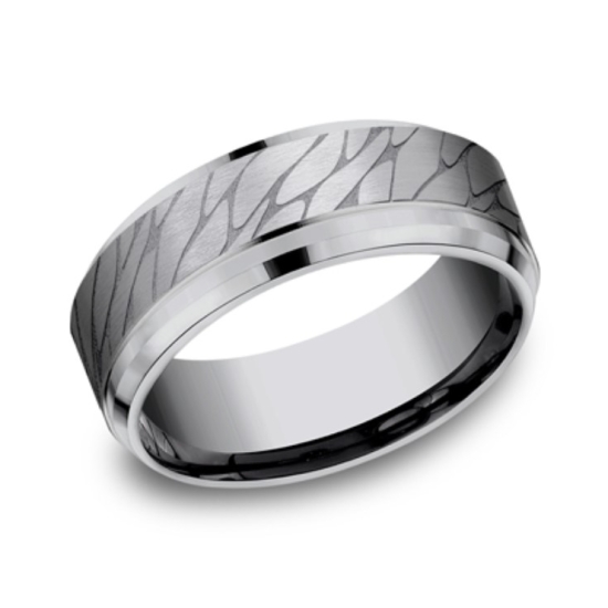 Grey Tantalum 8mm Wedding Band