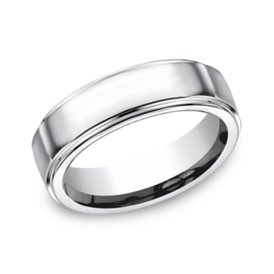 Light Grey Cobalt 7mm Wedding Band