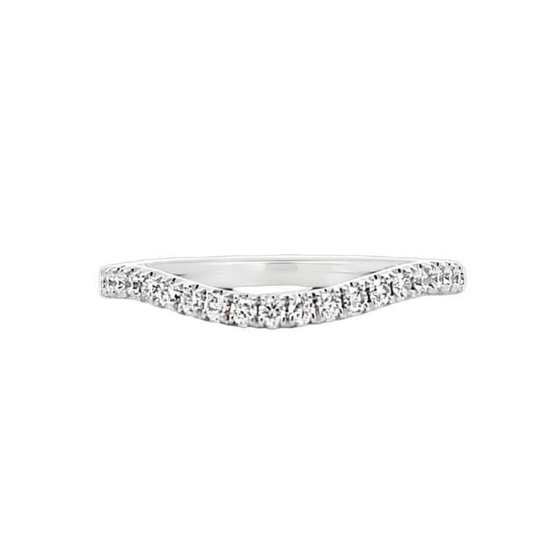 Diamond Curved Wedding Band Diamond Curved Wedding Band