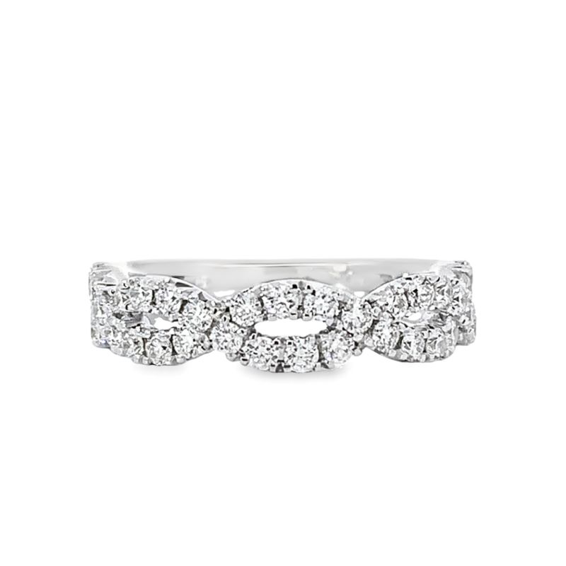 Diamond Open Twist Band Diamond Open Twist Band