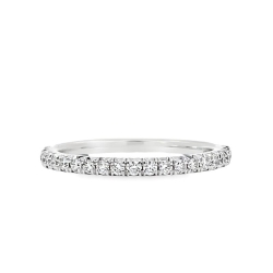 White Gold Diamond Band thumbnail 1