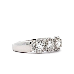 14K White Gold Diamond Ring thumbnail 2