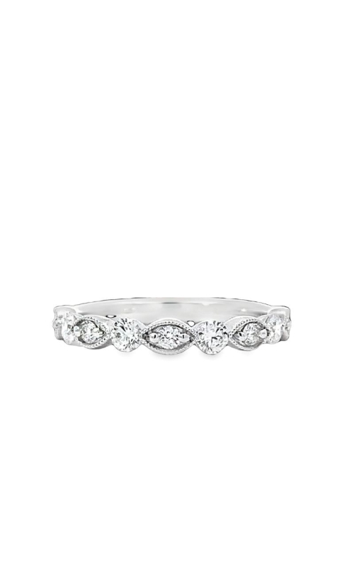 Diamond Round/Marquise Shape Alternating Band