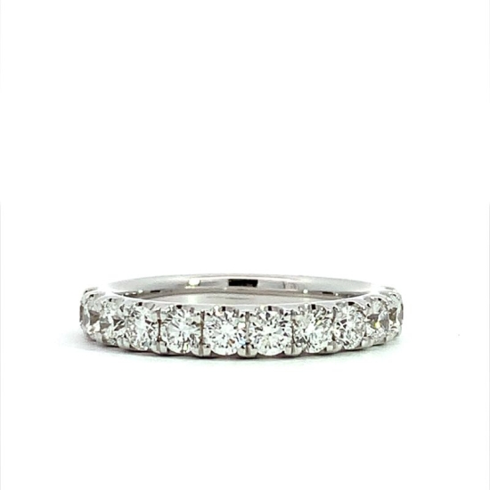 14k White Gold Diamond Wedding Band
