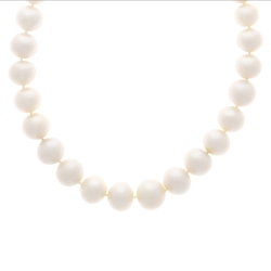 14K White Gold Freshwater Pearl Necklace