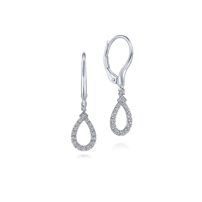 Pear Shaped Diamond Drop Earrings Pear Shaped Diamond Drop Earrings