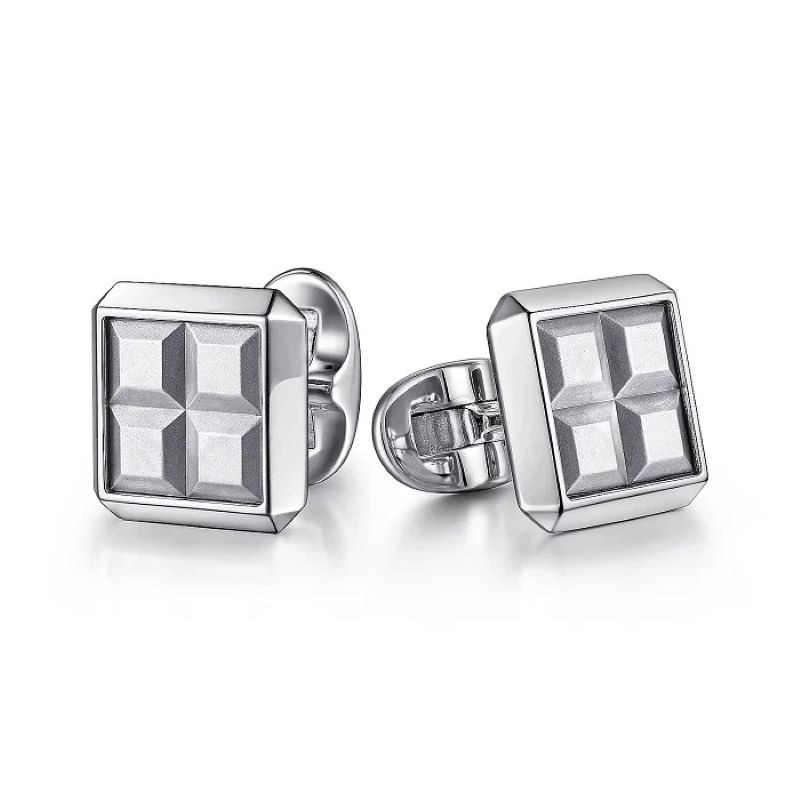Sterling Silver Square Cufflinks