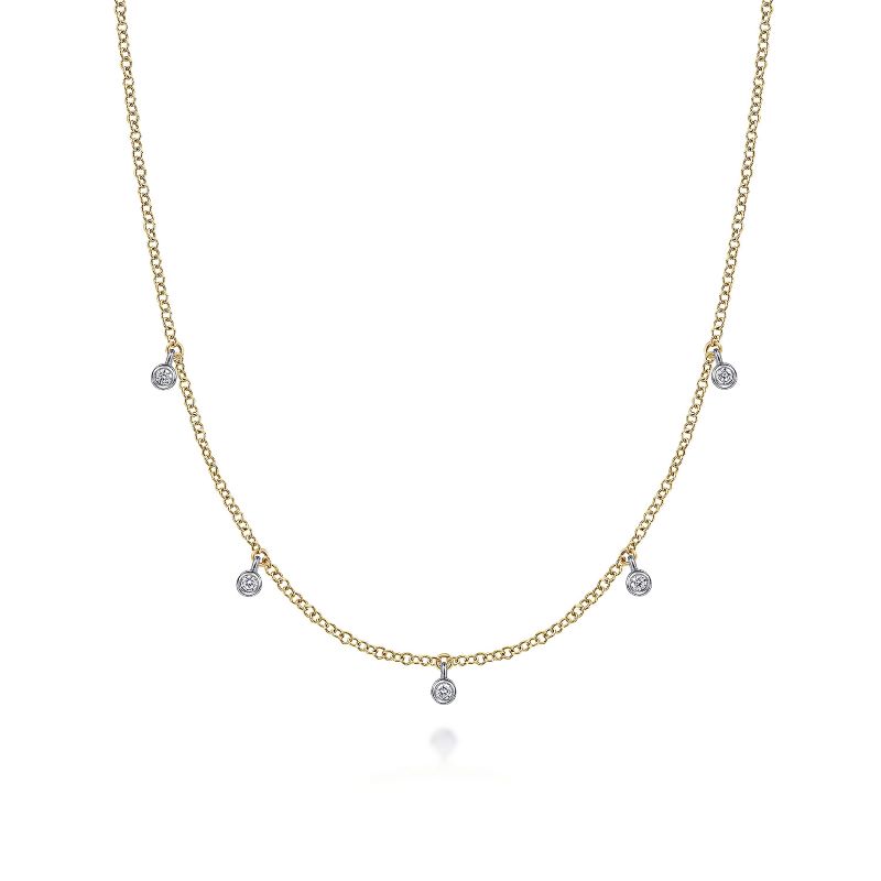 Diamond Stations Droplet Necklace Diamond Stations Droplet Necklace