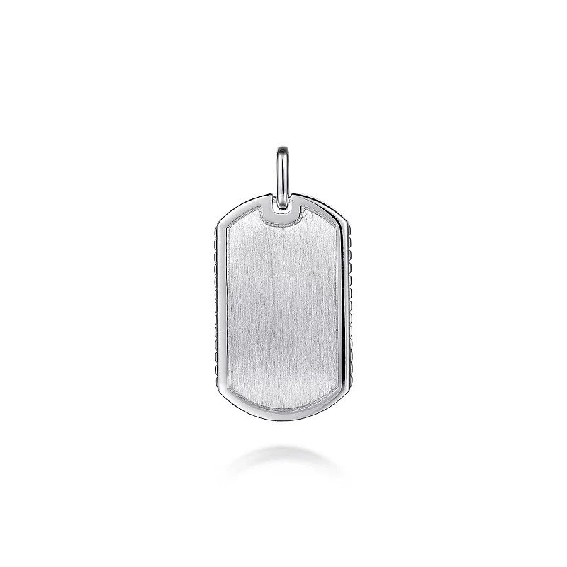 Sterling Silver Dog Tag Pendant Sterling Silver Dog Tag Pendant