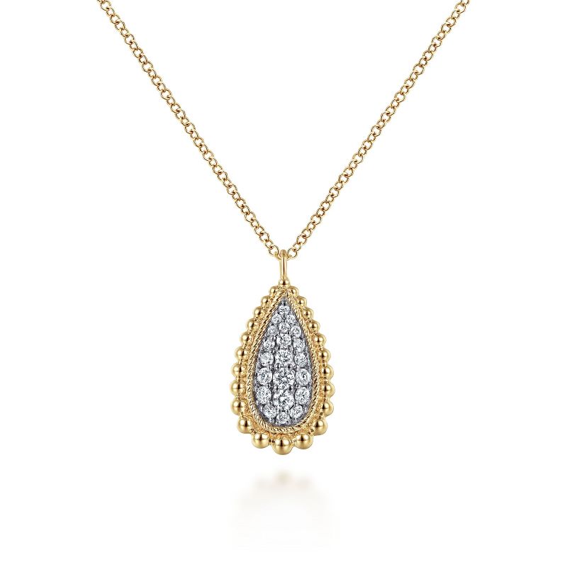 Diamond Teardrop Pendant Necklace Diamond Teardrop Pendant Necklace