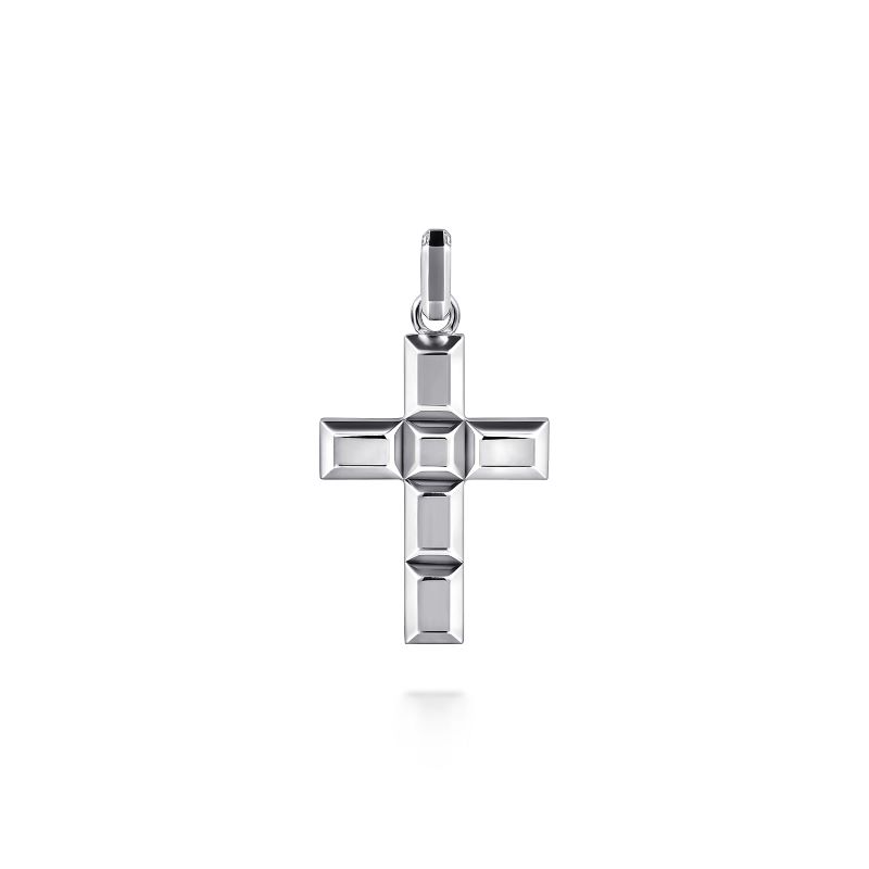 Sterling Silver Geometric Cross Pendant Sterling Silver Geometric Cross Pendant
