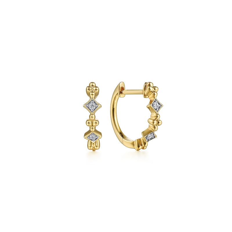 Diamond Huggie Earrings Diamond Huggie Earrings